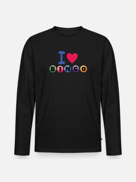 Bingo Player Gift Gift Idea - Men's Premium Organic Long Sleeve Shirt - black