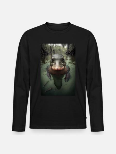 Ornithorynque - T-shirt manches longues Premium bio Homme - noir
