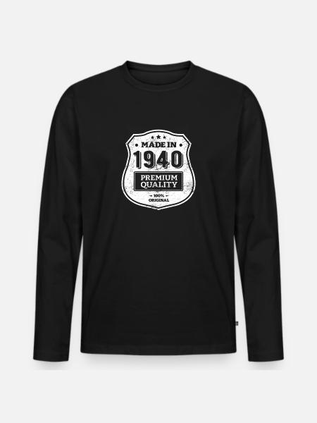 MADE IN 1940 - T-shirt manches longues Premium bio Homme - noir