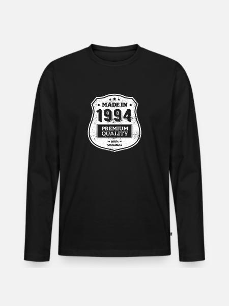 MADE IN 1994 - Men's Premium Organic Long Sleeve Shirt - black