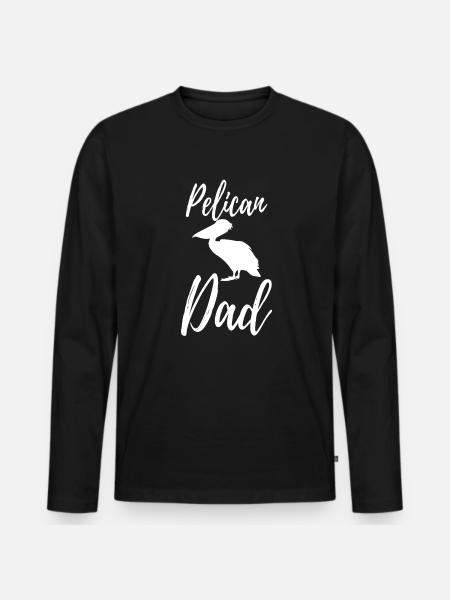 Pelican - Männer Premium Bio Langarmshirt - Schwarz