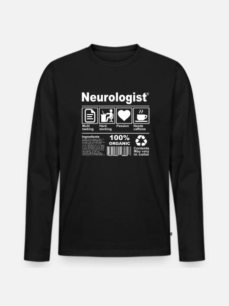 Neurologist - Men's Premium Organic Long Sleeve Shirt - black