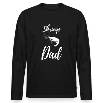 Shrimp - Men's Premium Organic Long Sleeve Shirt - black - Front - Nico (187cm)