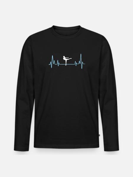 Piloxing Present For Your Toddler - Männer Premium Bio Langarmshirt - Schwarz