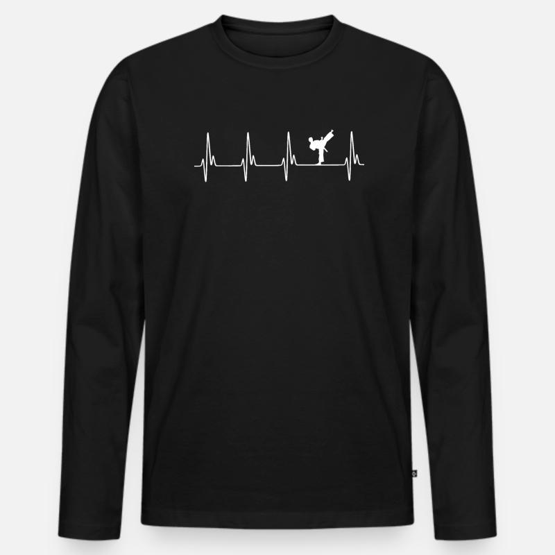 Hapkido EKG - Männer Premium Bio Langarmshirt - Schwarz
