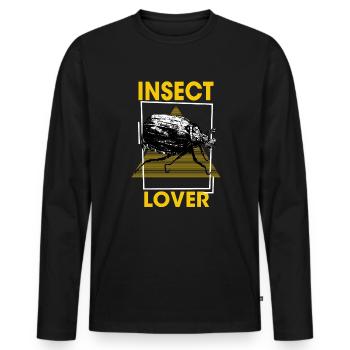 Insect Lover - Insect , Inseto, Insecte - Männer Premium Bio Langarmshirt - Schwarz - Vorne - Nico (187cm)