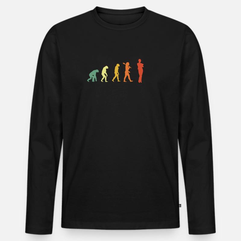 Assistant Evolution Hipster Edition - T-shirt manches longues Premium bio Homme - noir