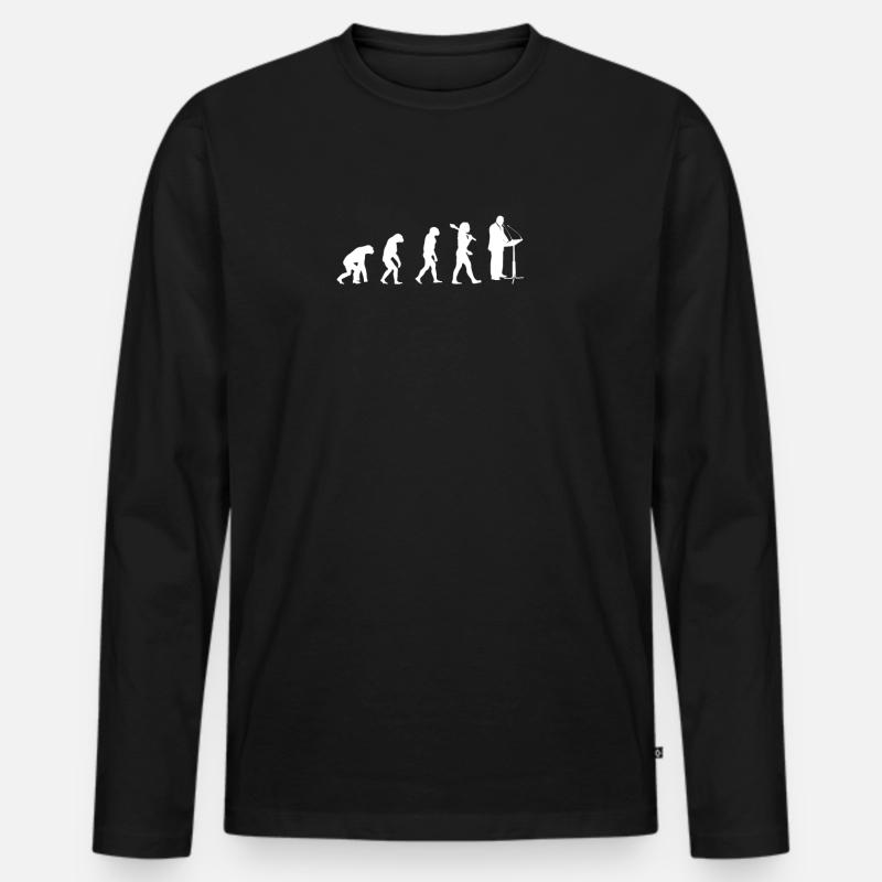 Evolution Of Ceos - Ceo Tshirt - Männer Premium Bio Langarmshirt - Schwarz