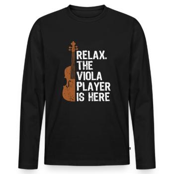 Alto Altiste Orchestre Alto Alto Musicien - T-shirt manches longues Premium bio Homme - noir - Devant - Nico (187cm)