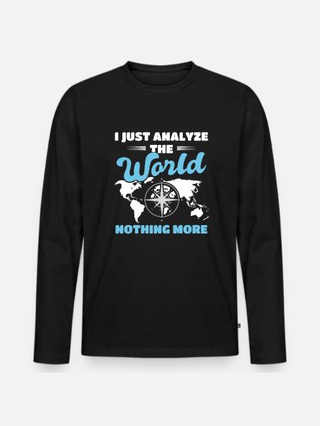 Map Map Plan Cartography - Men's Premium Organic Long Sleeve Shirt - black