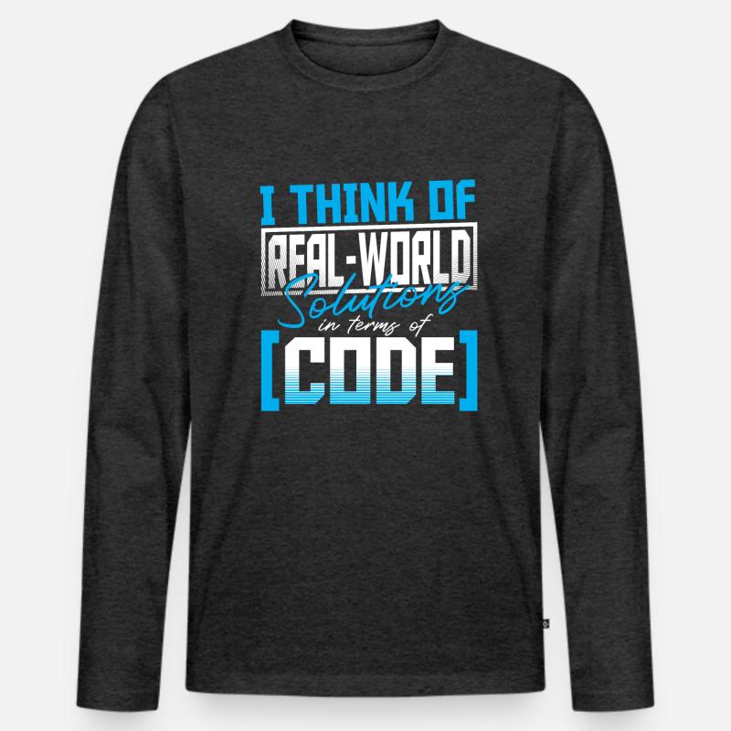 Javascript Software Developer Men's Premium Organic Long Sleeve Shirt