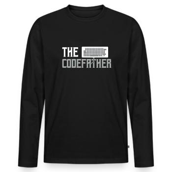 Software Programming Developer - Men's Premium Organic Long Sleeve Shirt - black - Front - Nico (187cm)