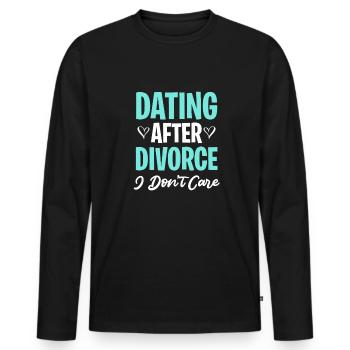 Adultère nouvellement divorcé Divorcé - T-shirt manches longues Premium bio Homme - noir - Devant - Nico (187cm)