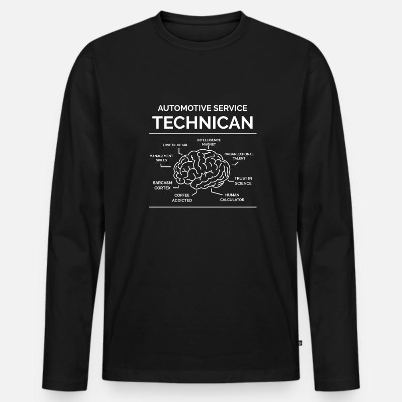 Kfz Techniker - Männer Premium Bio Langarmshirt - Schwarz