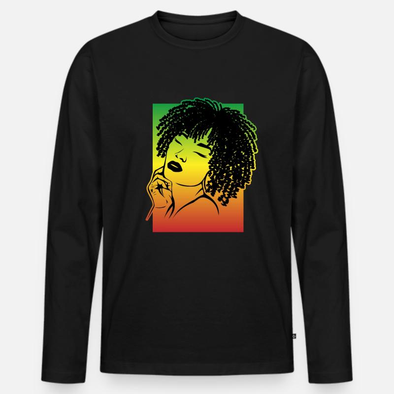 Starkes Statement Unverblümt Cool - Männer Premium Bio Langarmshirt - Schwarz