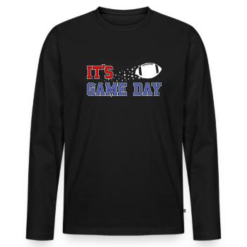 Game Day - Sportsmanship is alive - Men's Premium Organic Long Sleeve Shirt - black - Front - Nico (187cm)