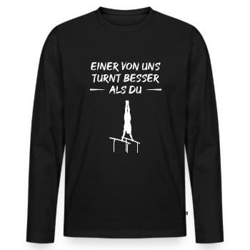 Turner Domination - Gift - Men's Premium Organic Long Sleeve Shirt - black - Front - Nico (187cm)