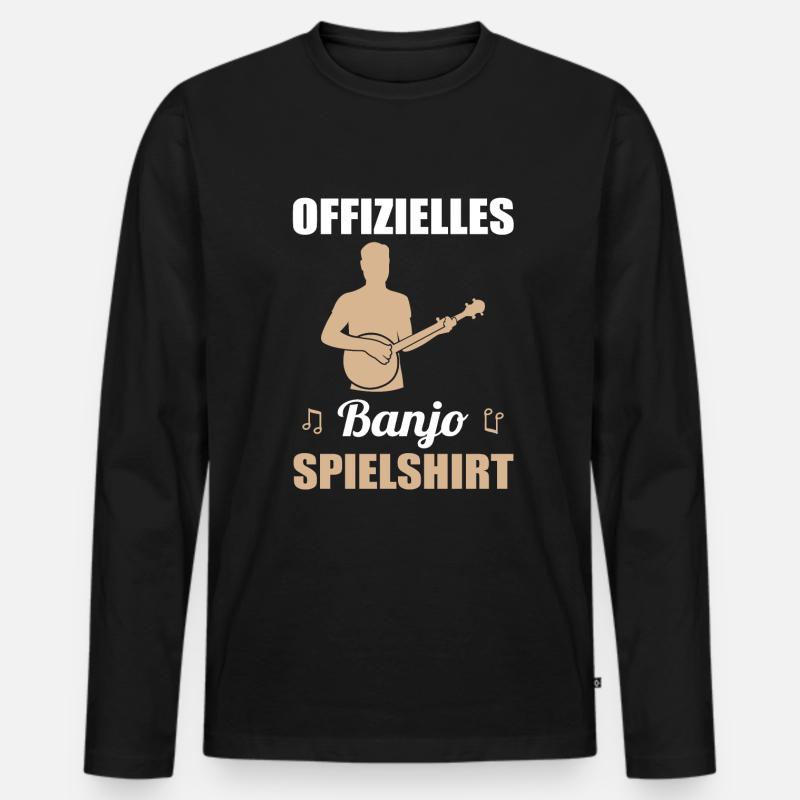 Offizielles Banjo Spielshirt - Geschenkidee - Männer Premium Bio Langarmshirt - Schwarz