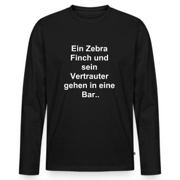 Vertraute Freunde Geschenk - Männer Premium Bio Langarmshirt - Schwarz - Vorne - Nico (187cm)