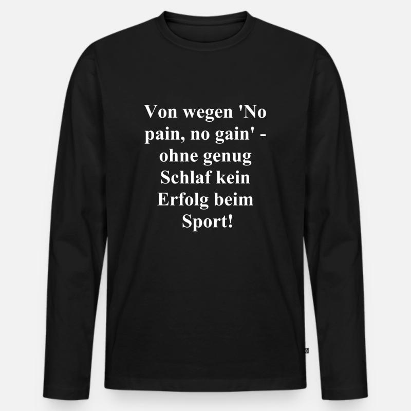 Erfolgsformel Geschenk - Männer Premium Bio Langarmshirt - Schwarz