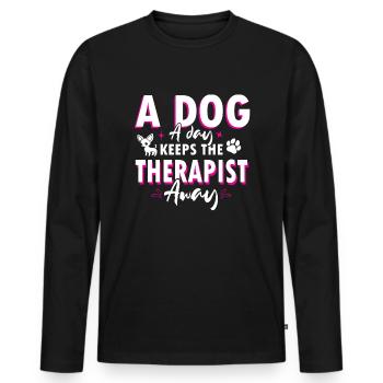Chihuahua - Men's Premium Organic Long Sleeve Shirt - black - Front - Nico (187cm)