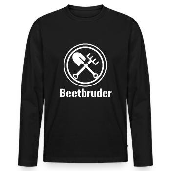 Gardener, garden, landscape gardener - Men's Premium Organic Long Sleeve Shirt - black - Front - Nico (187cm)