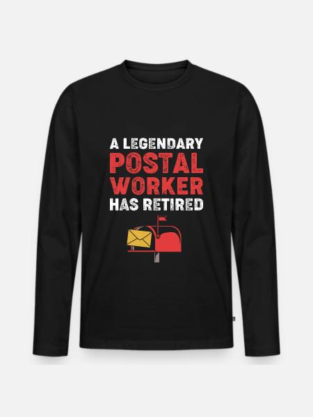 Cachet de la poste - T-shirt manches longues Premium bio Homme - noir