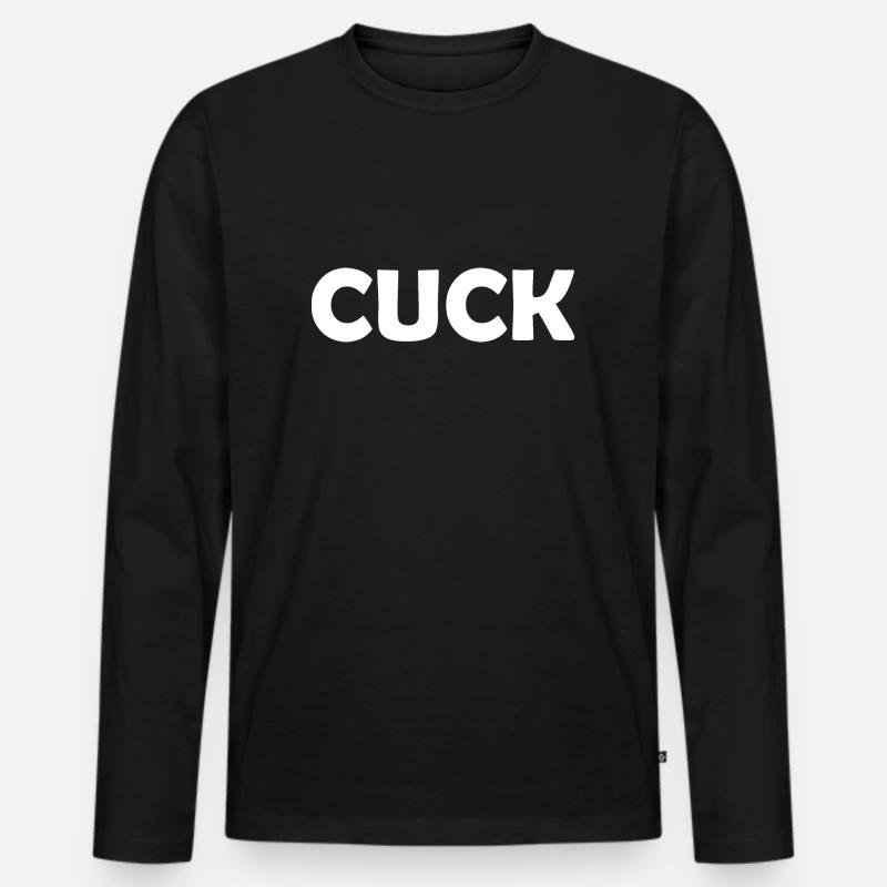 Cuck - Männer Premium Bio Langarmshirt - Schwarz