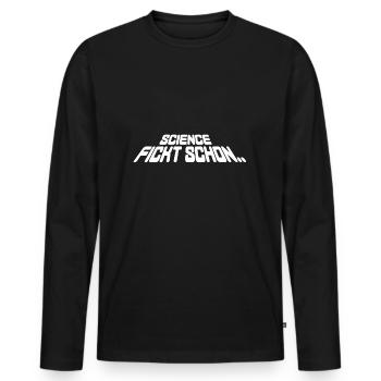 Science Fiction - Männer Premium Bio Langarmshirt - Schwarz - Vorne - Nico (187cm)