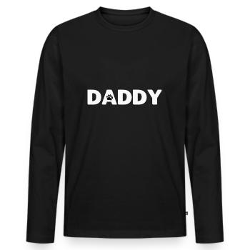 Daddy Gay Daddy Shirt Bear Paw Bear Pride LGBT Gay - Männer Premium Bio Langarmshirt - Schwarz - Vorne - Nico (187cm)