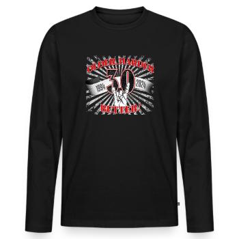 30th birthday of a metal fan - Men's Premium Organic Long Sleeve Shirt - black - Front - Nico (187cm)