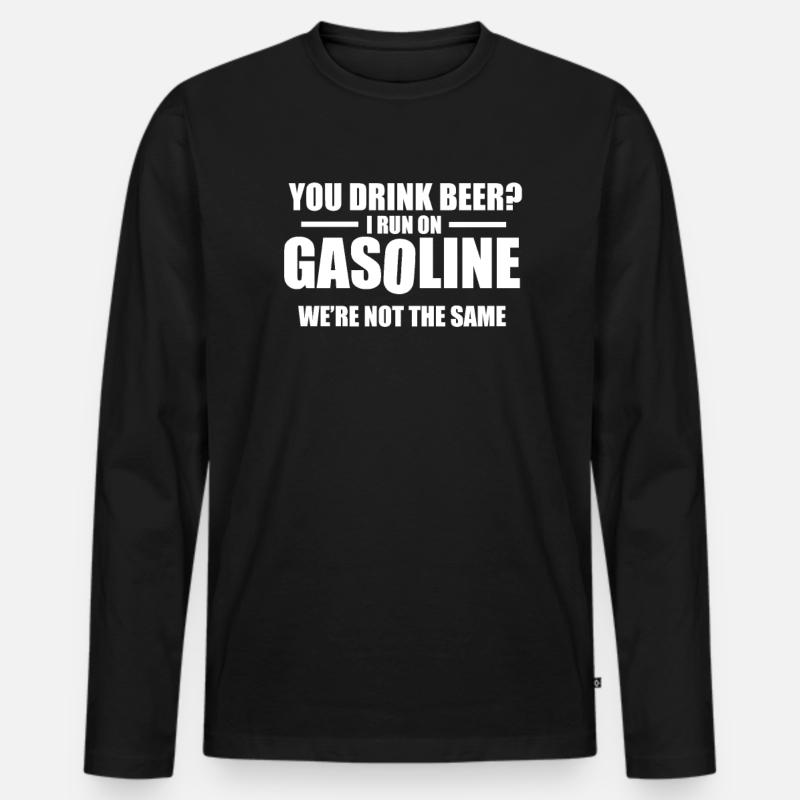 Mechanics/ Carguys Tshirt - Männer Premium Bio Langarmshirt - Schwarz