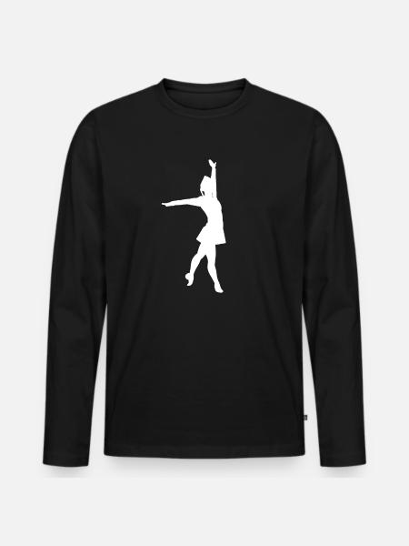 Carnival Guard Dancing Mardi Gras - Men's Premium Organic Long Sleeve Shirt - black