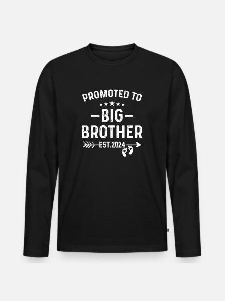 Forfremmet til Big Brother Est 2024 Bro Est 2024 - Premium økologisk langærmet T-shirt til mænd - sort
