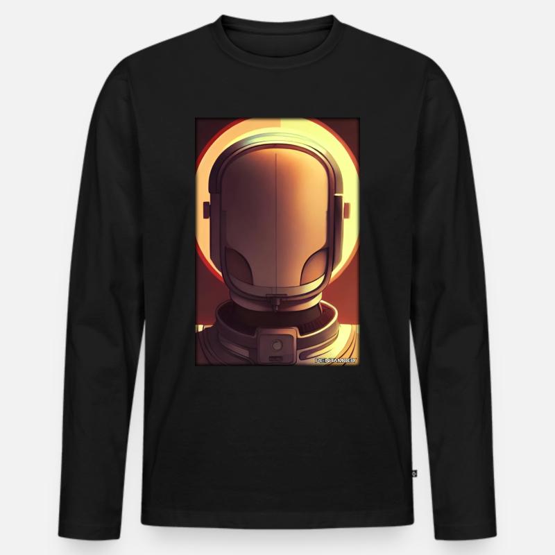 Robot Future Technology Science Android - T-shirt manches longues Premium bio Homme - noir