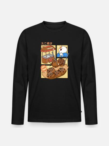 The Best Takoyaki - Men's Premium Organic Long Sleeve Shirt - black