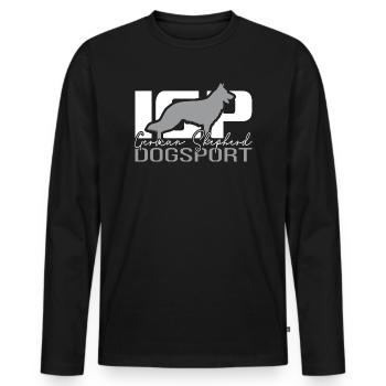 IGP German Shepherd Dogsport Dog Wilsigns - Men's Premium Organic Long Sleeve Shirt - black - Front - Nico (187cm)