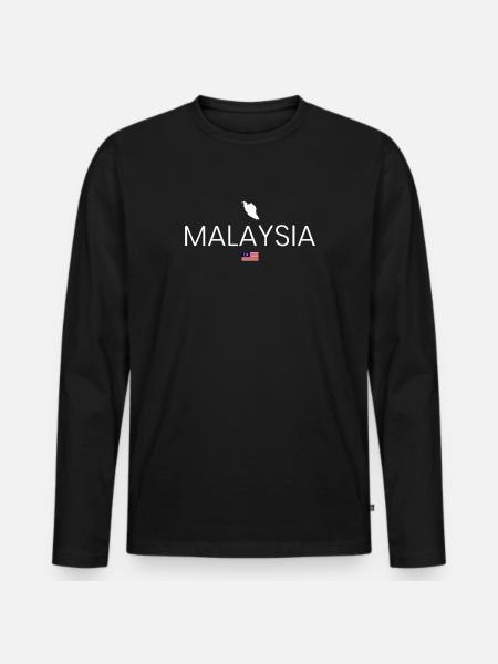 Malaysia Holidays - Men's Premium Organic Long Sleeve Shirt - black