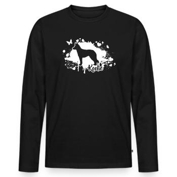 Koolie Chiens Race de chien Wilsigns - T-shirt manches longues Premium bio Homme - noir - Devant - Nico (187cm)