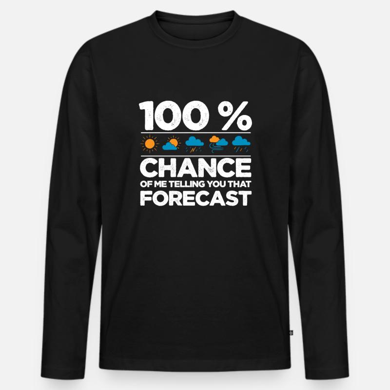 Tornado - Männer Premium Bio Langarmshirt - Schwarz