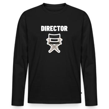 Director Director Film Video Director Gift - Men's Premium Organic Long Sleeve Shirt - black - Front - Nico (187cm)
