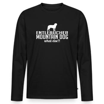 Entlebucher Mountain Dog quoi d’autre Hundespruch - T-shirt manches longues Premium bio Homme - noir - Devant - Nico (187cm)