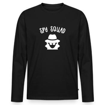 Spy Squad design for Kids - Men's Premium Organic Long Sleeve Shirt - black - Front - Nico (187cm)