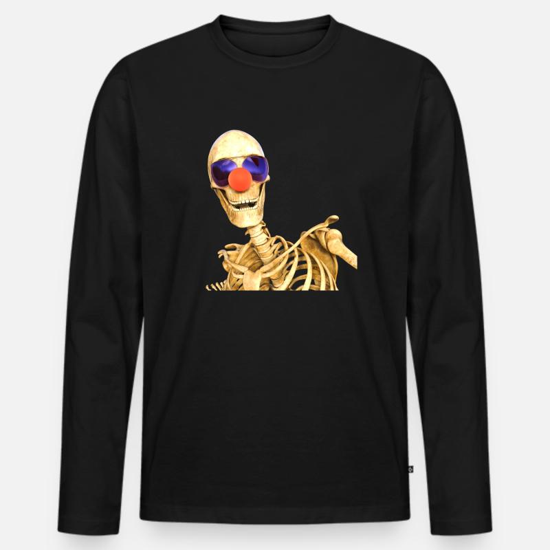Tod eines Clowns - Männer Premium Bio Langarmshirt - Schwarz