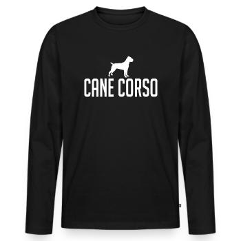 Cane Corso Race de chien Chiens Wilsigns - T-shirt manches longues Premium bio Homme - noir - Devant - Nico (187cm)