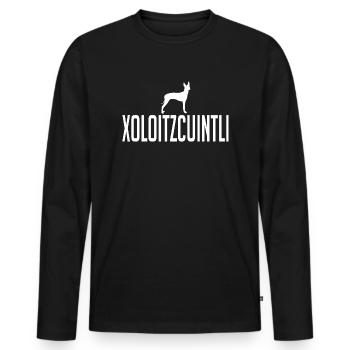 Xoloitzcuintli Races de chiens Chiens Chiens Wilsigns - T-shirt manches longues Premium bio Homme - noir - Devant - Nico (187cm)
