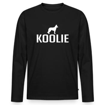 Koolie Chien Race Chiens Chien Wilsigns - T-shirt manches longues Premium bio Homme - noir - Devant - Nico (187cm)