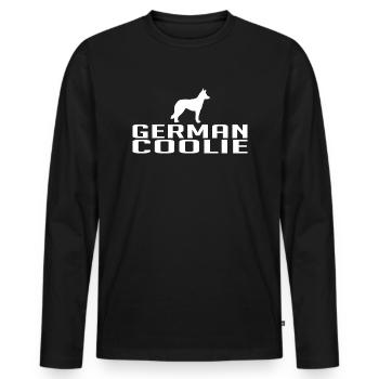 Coolie allemand chien race chiens Wilsigns - T-shirt manches longues Premium bio Homme - noir - Devant - Nico (187cm)