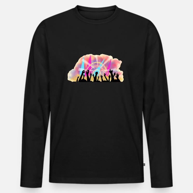 festivals2017 - Männer Premium Bio Langarmshirt - Schwarz
