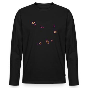 Kap Verde - Männer Premium Bio Langarmshirt - Schwarz - Vorne - Nico (187cm)